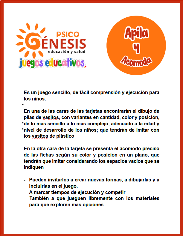 Apila y acomoda